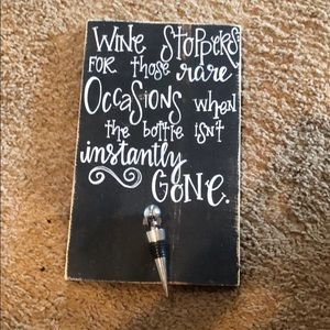 Handmade Wine Sign
